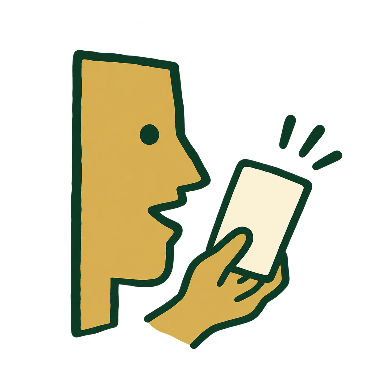 Een deelnemer leest de gekozen kaart